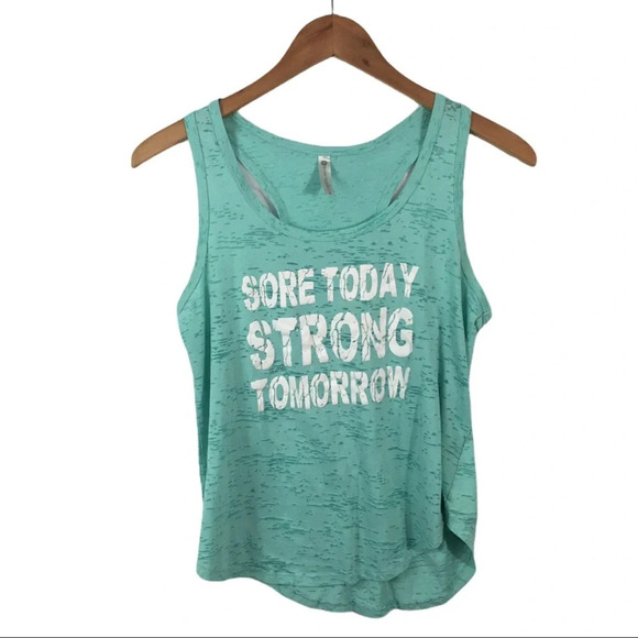 WS408 Ever Hottie Burnout Workout Gym Tank Top M - Picture 3 of 5